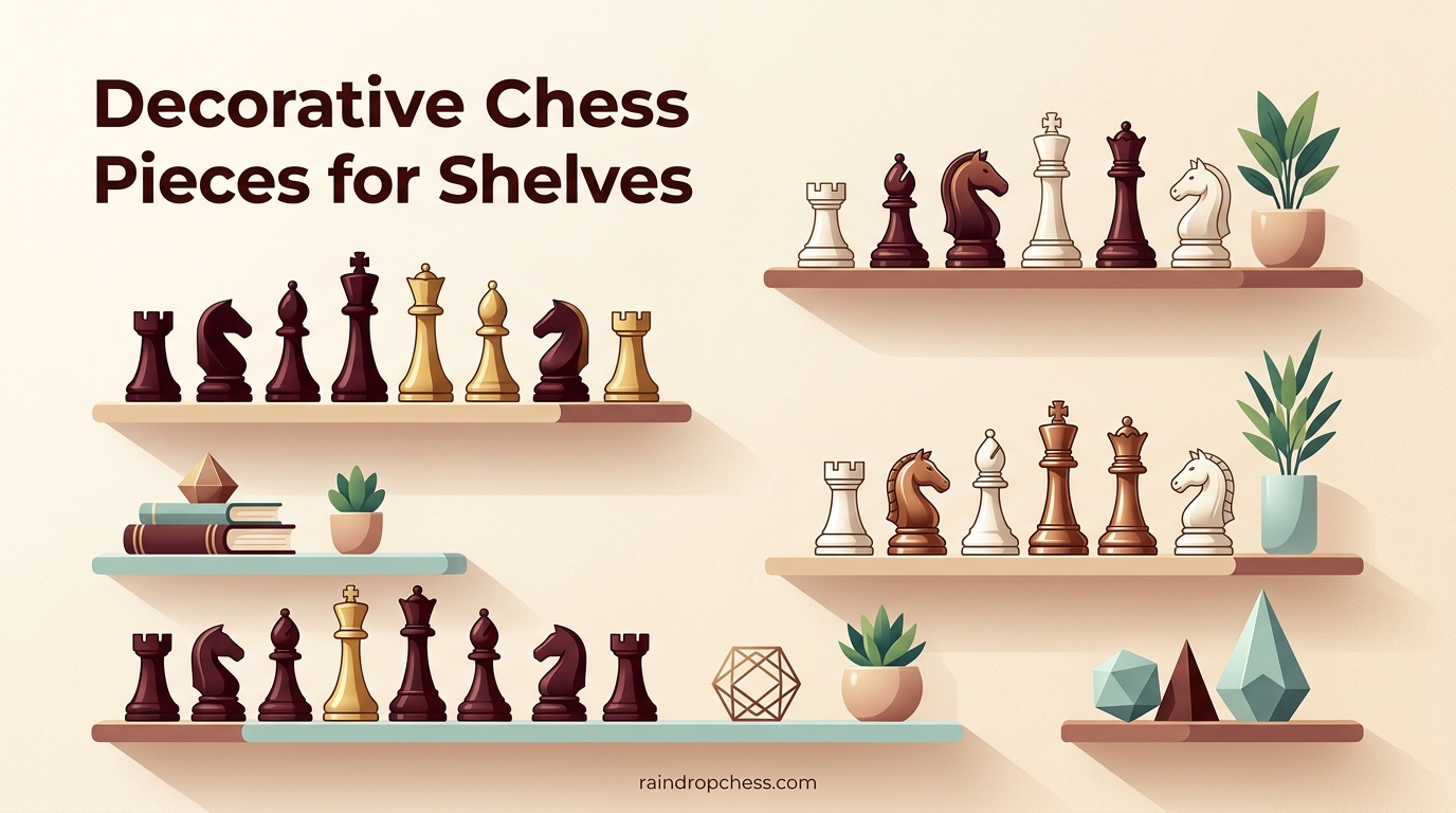 Decorative Chess Pieces for Shelves