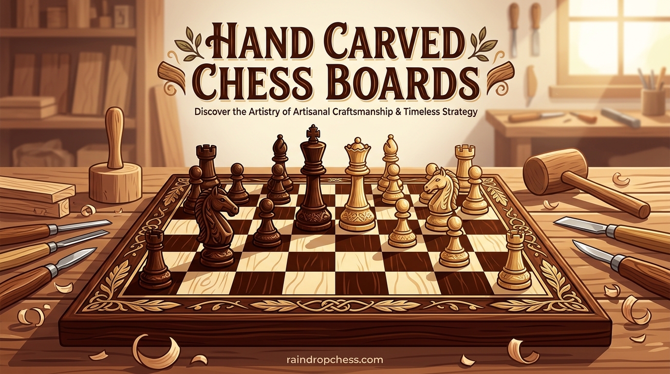 Hand Carved Chess Boards
