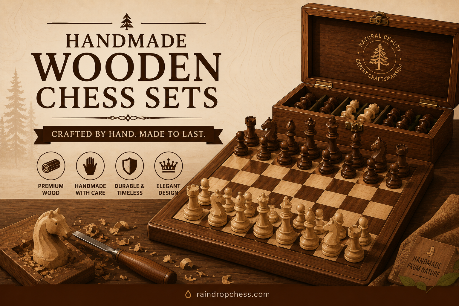 Handmade Wooden Chess Sets