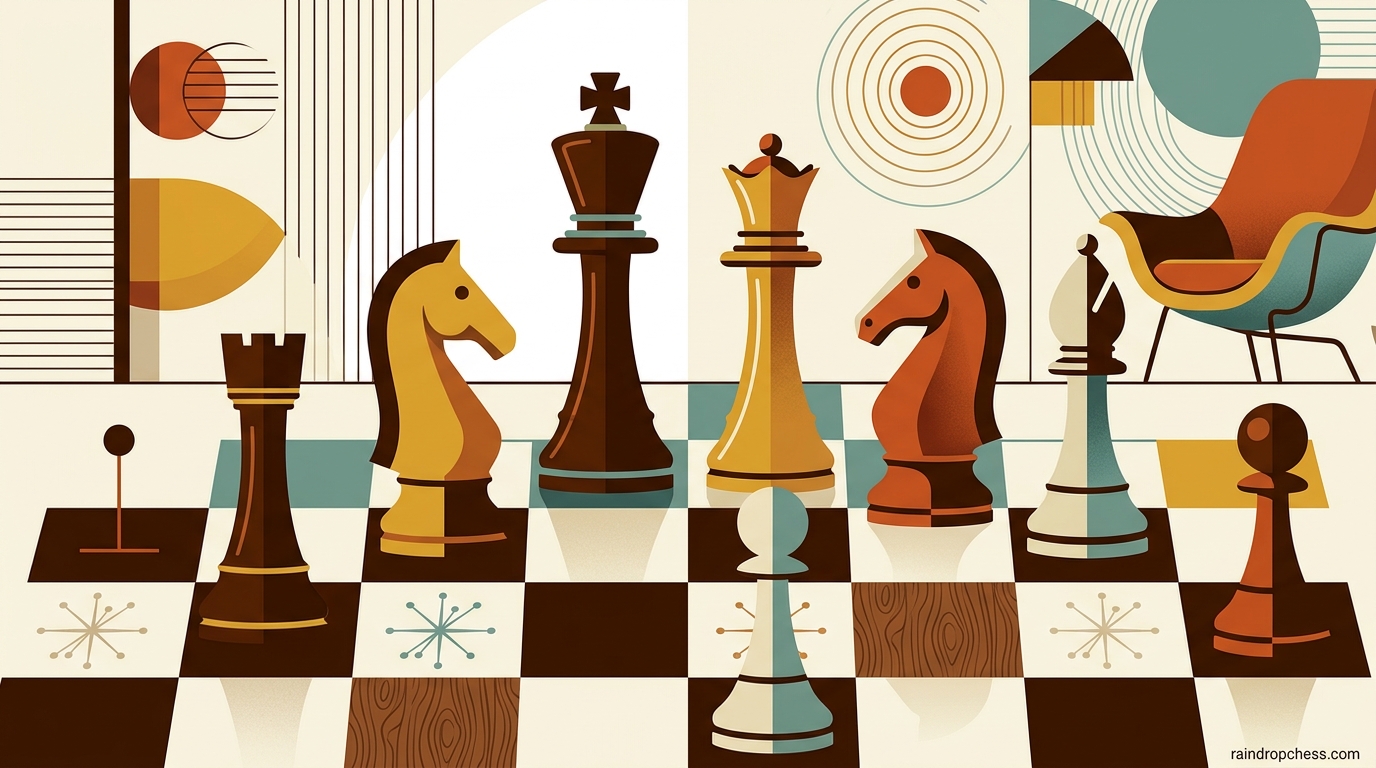 Mid Century Modern Chess Sets