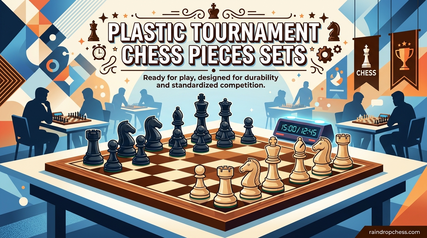 Plastic Tournament Chess Pieces Sets