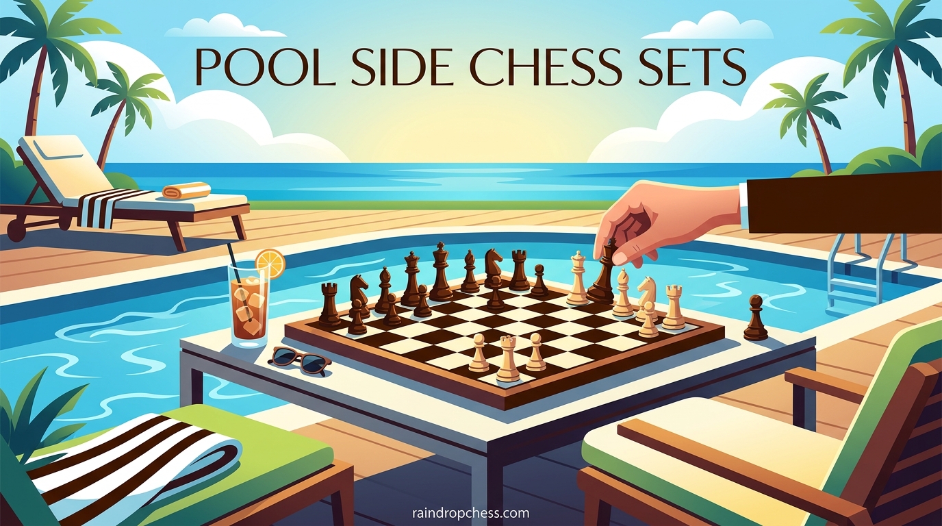 Pool Side Chess Sets
