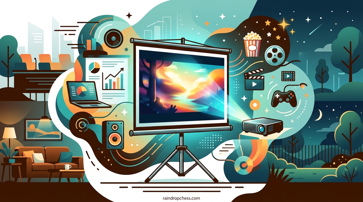 Projector Screens with Stands