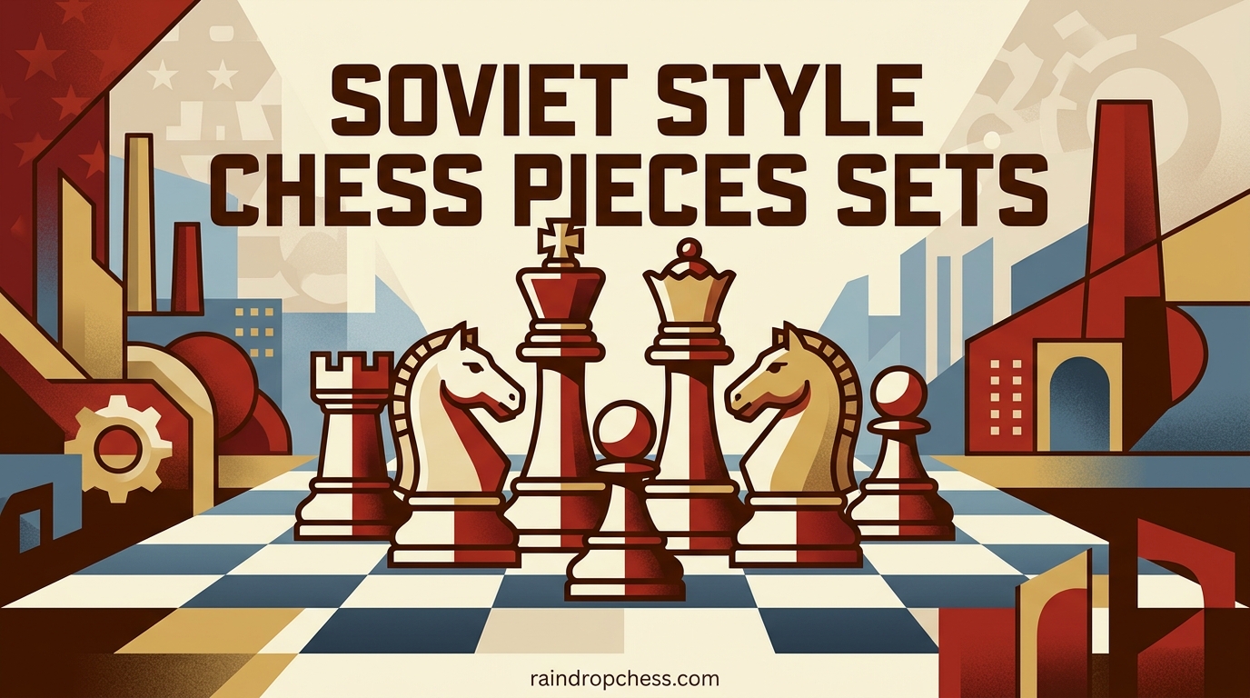 Soviet Style Chess Pieces Sets