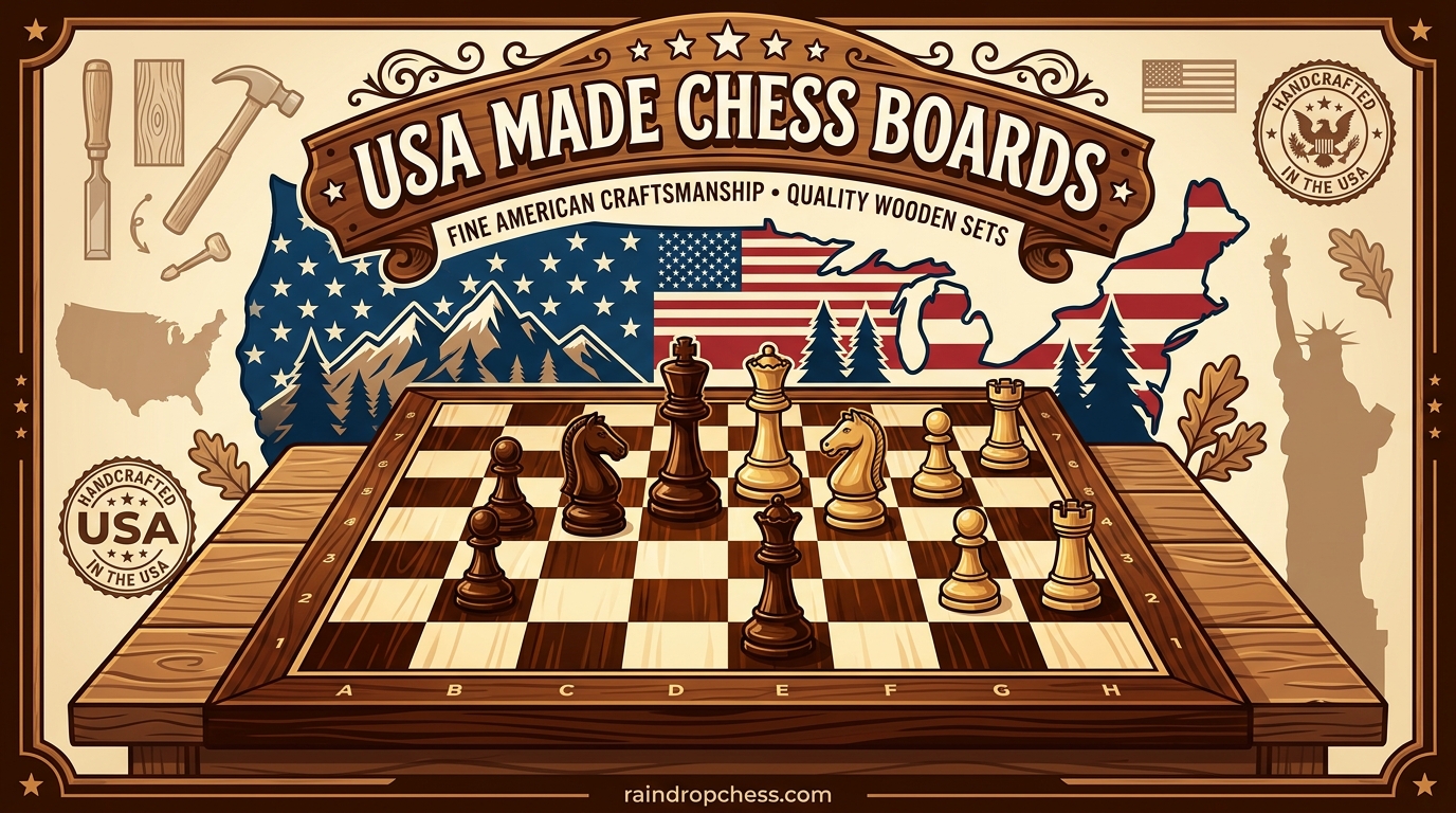 USA Made Chess Boards