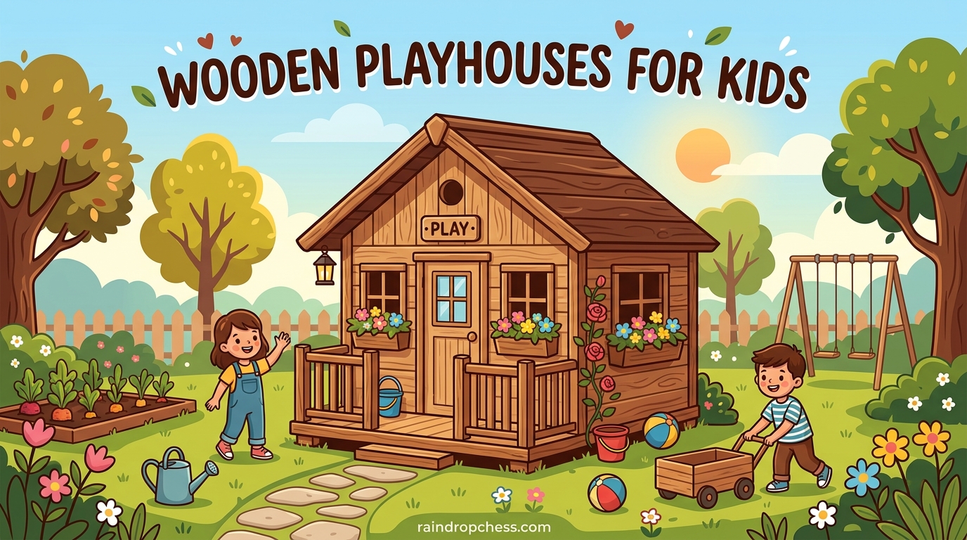 Wooden Playhouses for Kids