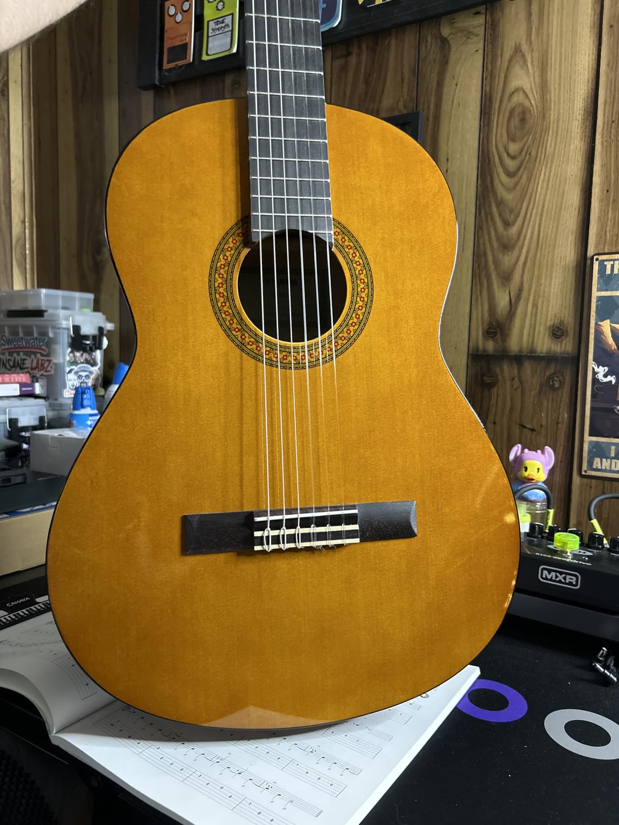 Yamaha C40II Classical Guitar, Full Size With Rosewood Fingerboard and Bridge, Natural customer photo 2