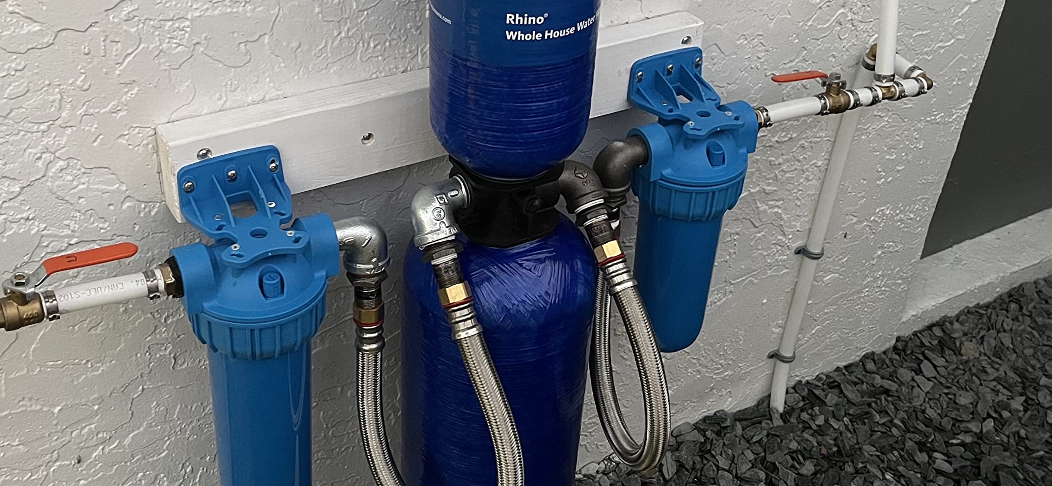 Aquasana Rhino EQ-1000 Whole House Water Filter System - 1,000,000 Gallons, Carbon & KDF Media, Reduces 97% Chlorine & Sediment customer photo 2