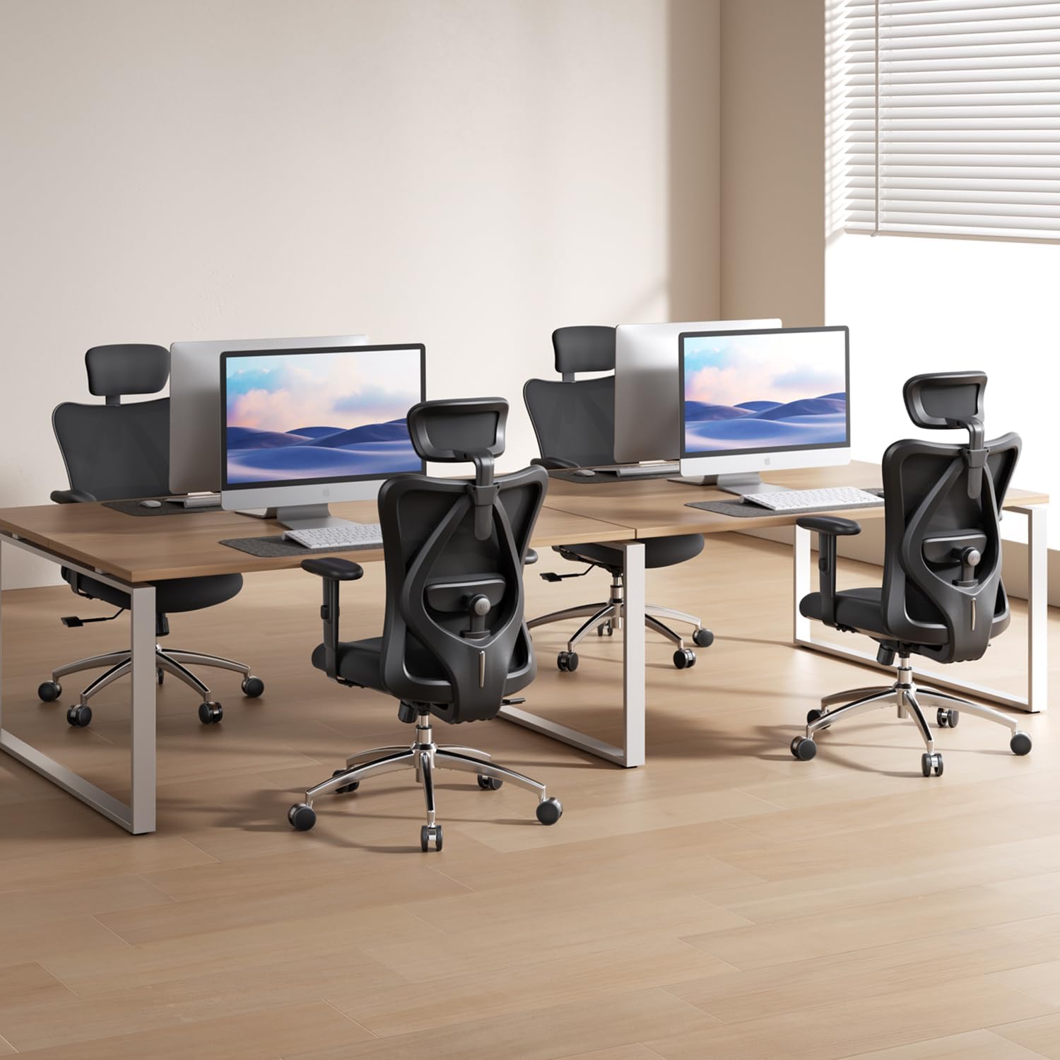 SIHOO M18 Ergonomic Office Chair, Mesh Back Desk Chair with Headrest customer photo 2
