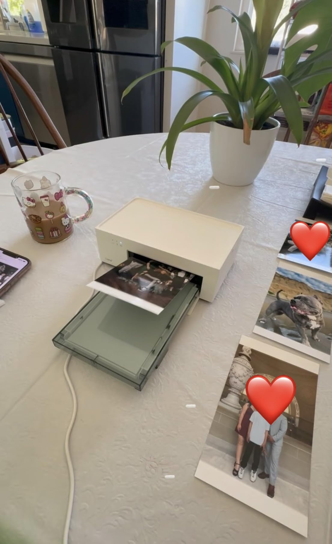 Liene M100 4x6'' Photo Printer, Phone Printer 100 Sheets & 3 Cartridges, Full-Color Photo, Portable Instant Photo Printer for iPhone Android, Thermal Dye Sublimation, Wi-Fi Picture Printer 100 Papers customer photo 1