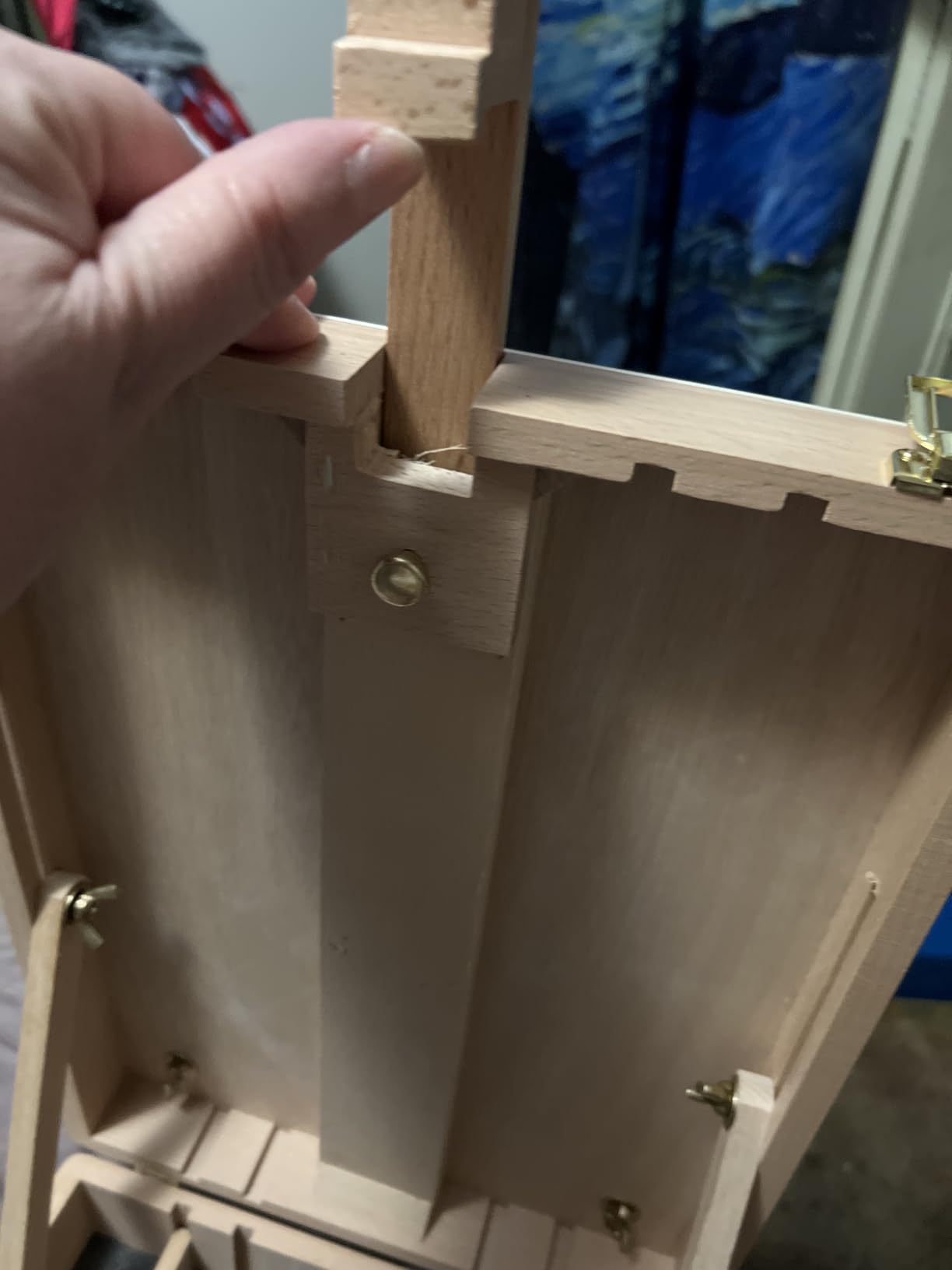 Falling in Art Wooden Tabletop Easel, Beech Wood Sketchbox Desktop Easel customer photo 1