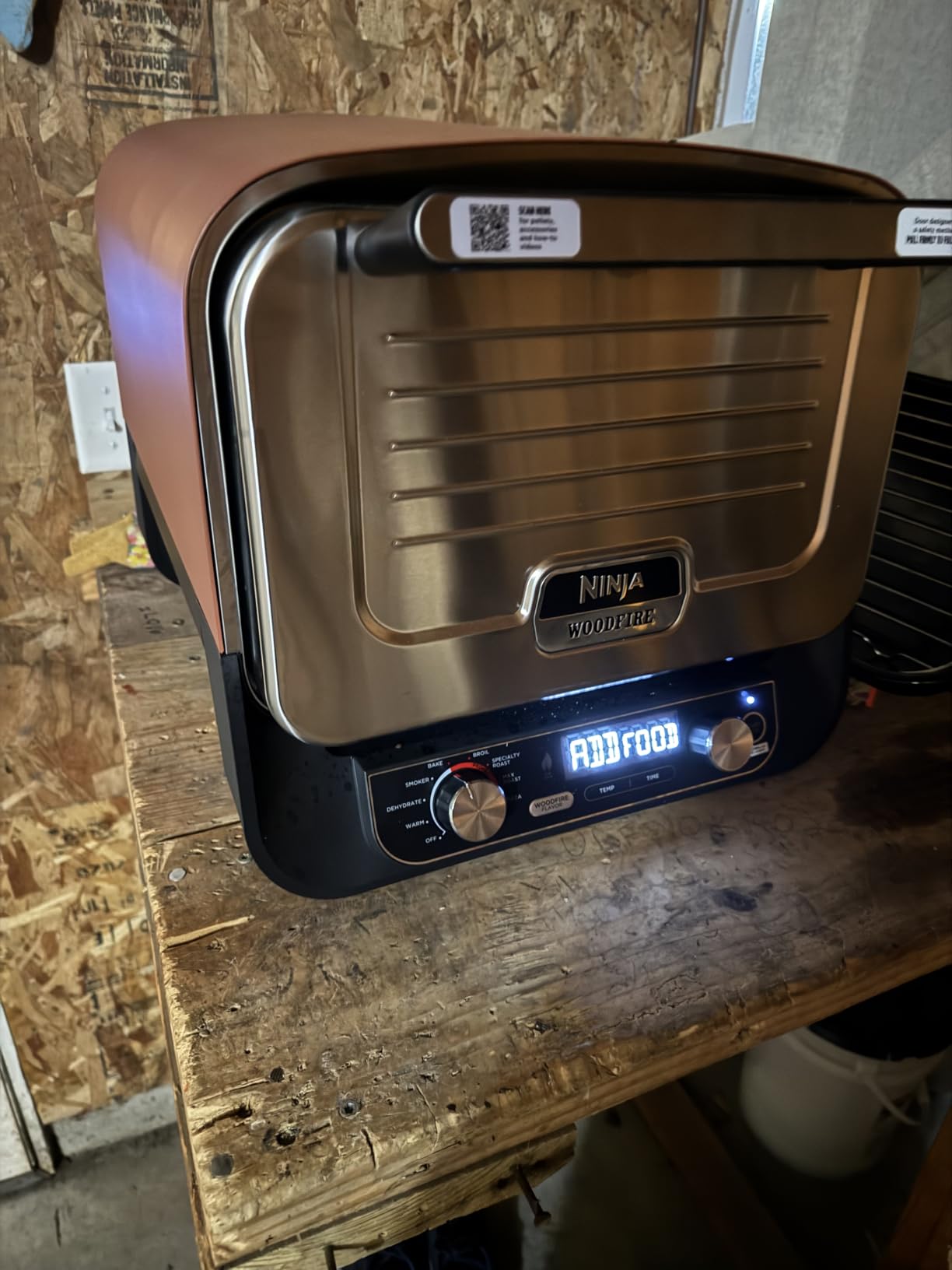 Ninja Woodfire Oven & Smoker, 8-in-1, Heats to 700°F, Terracotta Red, OO101 customer photo 1