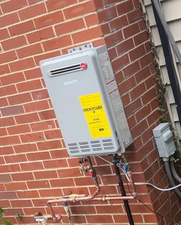FOGATTI Natural Gas Tankless Water Heater Indoor - Max 7.5 GPM 170,000 BTU, CSA Certified Compact Design On Demand Instant Hot Water Heater - Instagas Comfort 170S Series customer photo 2