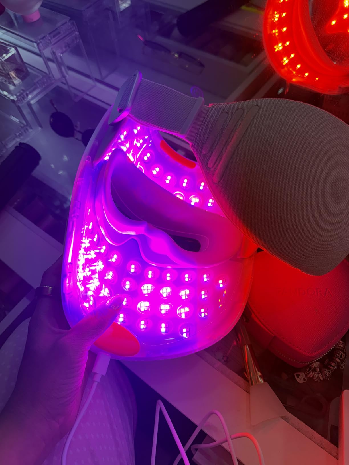 Ulike ReGlow LED Face Mask, Red Light Therapy for Face, Red, Blue, Yellow & Infrared Light Therapy for Acne & Anti-Ageing, Cordless, Remote Control, Eye Protection, Home Skincare Device customer photo 2