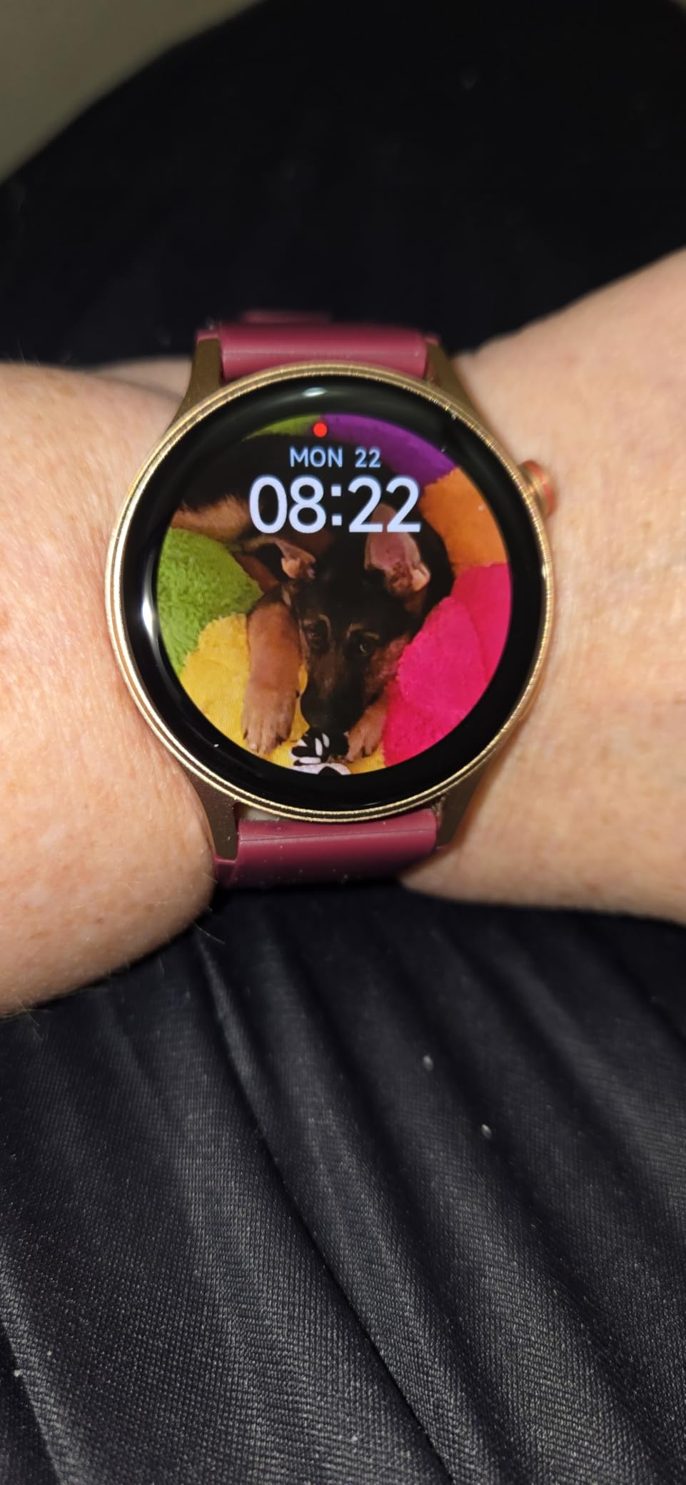 Smart Watch for Men Women, Answer/Make Call, 1.32'' AMOLED Ultra-Clear Screen Fitness Tracker with Heart Rate/Sleep/SpO2 Monitor, Smartwatch for iPhone/Samsung/Android, 110 Sport Mode, 3ATM Waterproof customer photo 1