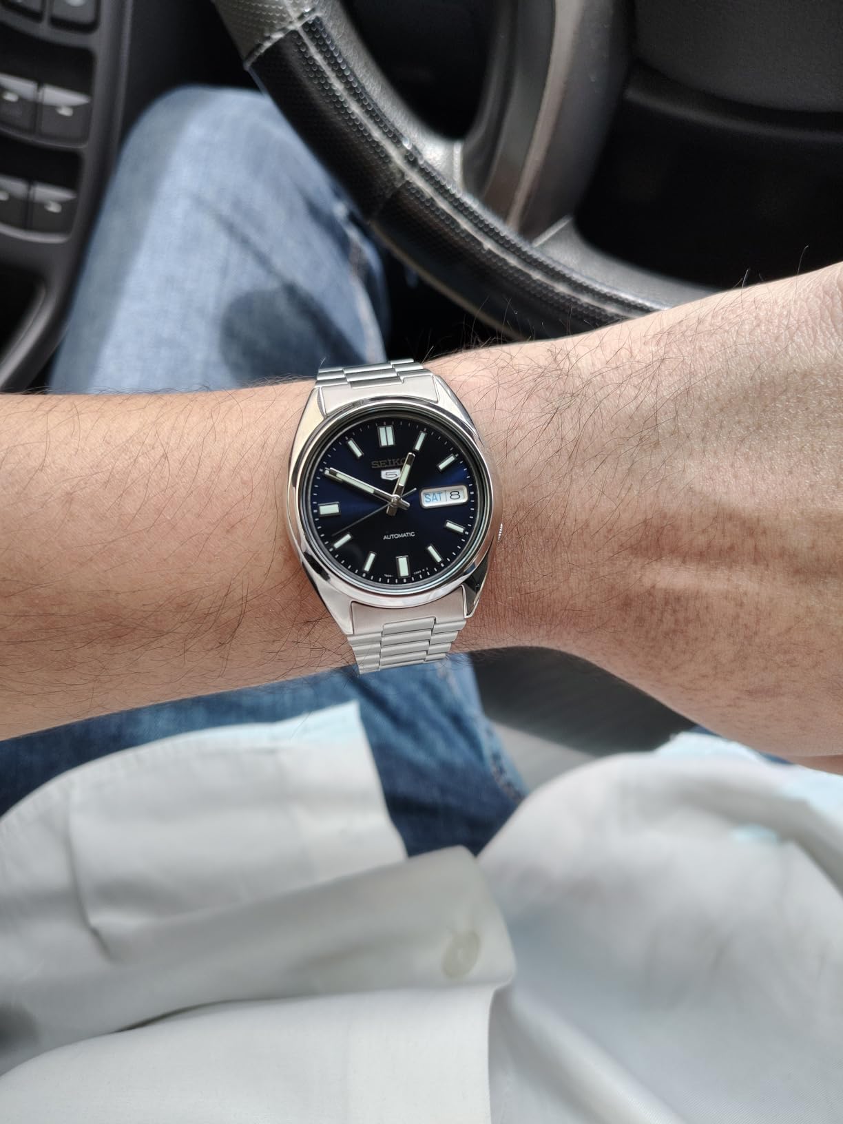 Seiko Men's Analogue Automatic Self-Winding Watch with Stainless Steel Bracelet customer photo 2