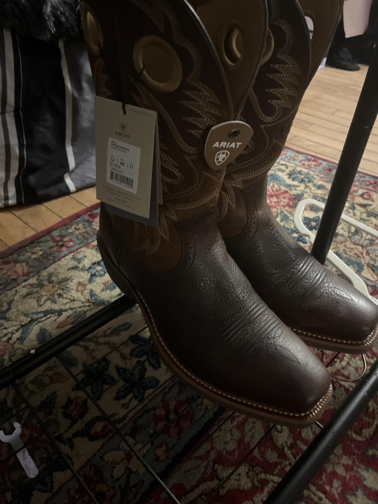Heritage Roughstock Western Boot - Men's Square Toe Leather Work Boot customer photo 2