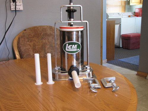 LEM Products 5 Pound Stainless Steel Vertical Sausage Stuffer customer photo 2