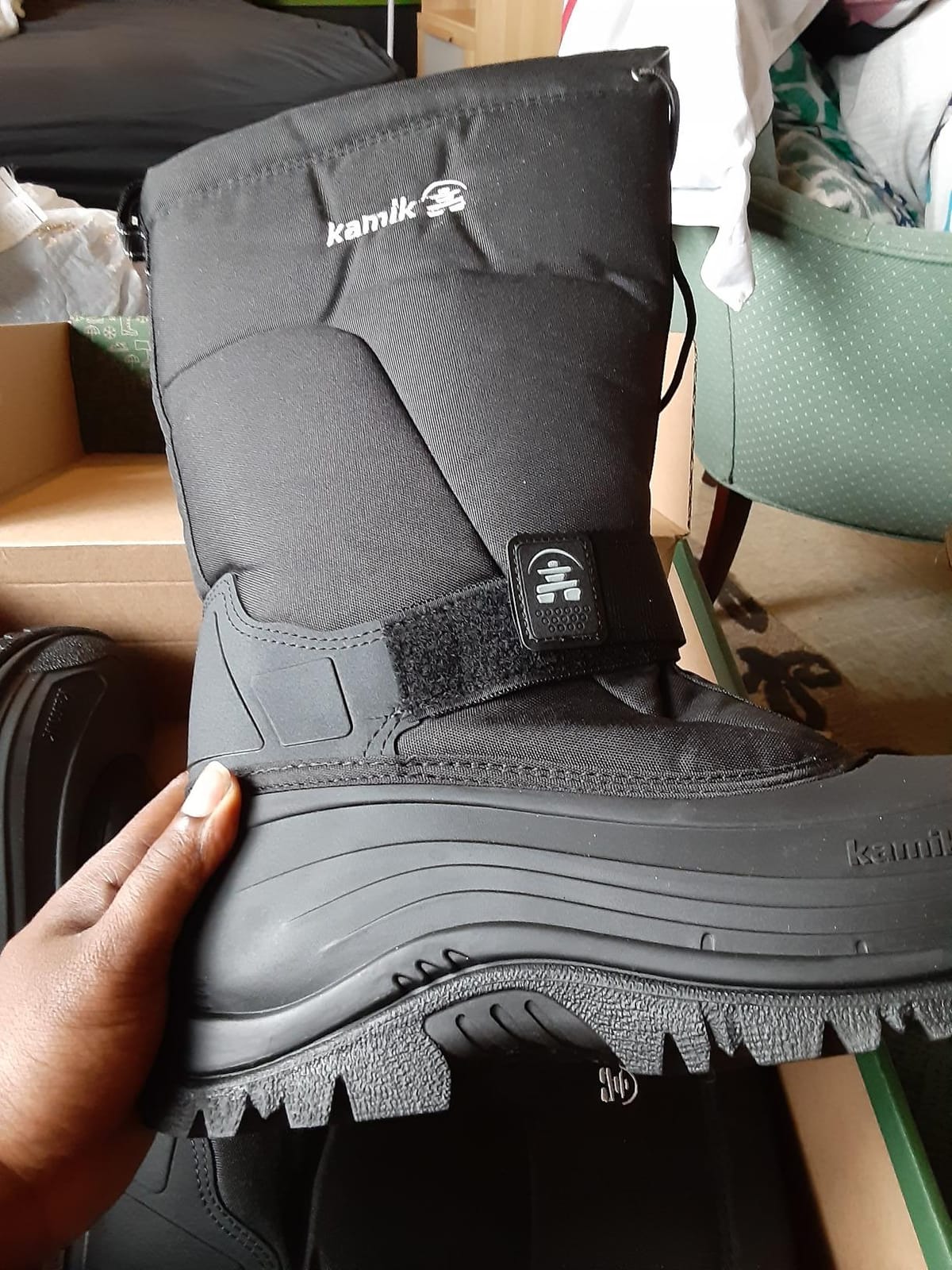 Kamik Greenbay 4 Men's Winter Boot - Waterproof Hiking Boots for Men - Insulated Snow Footwear - Traction Grip Winter Shoes - Thermal Guard Liner - -40°C Temperature Rating - Round Toe Style customer photo 1