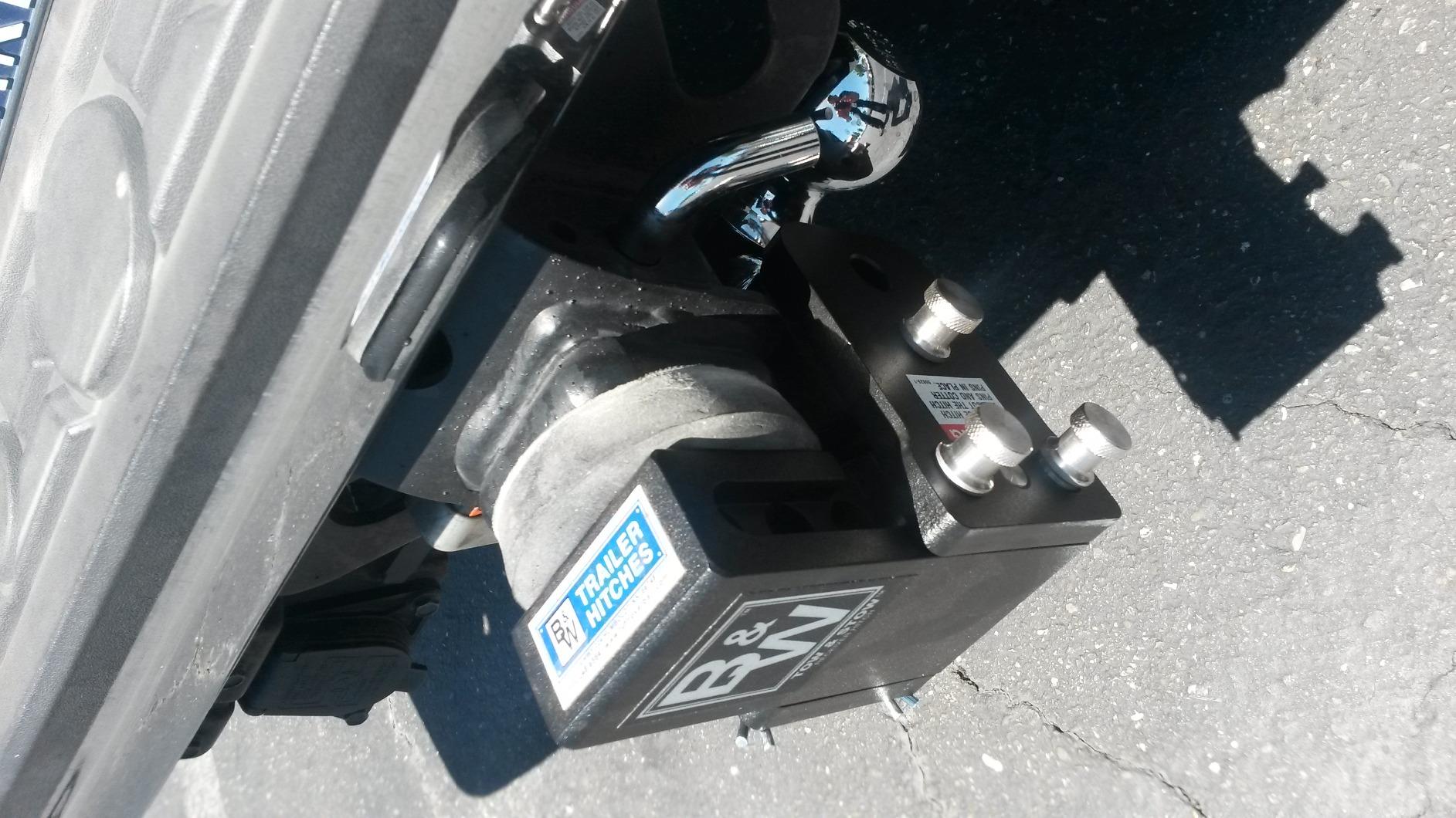 B&W Trailer Hitches Tow & Stow Adjustable Trailer Hitch Ball Mount - Fits 2