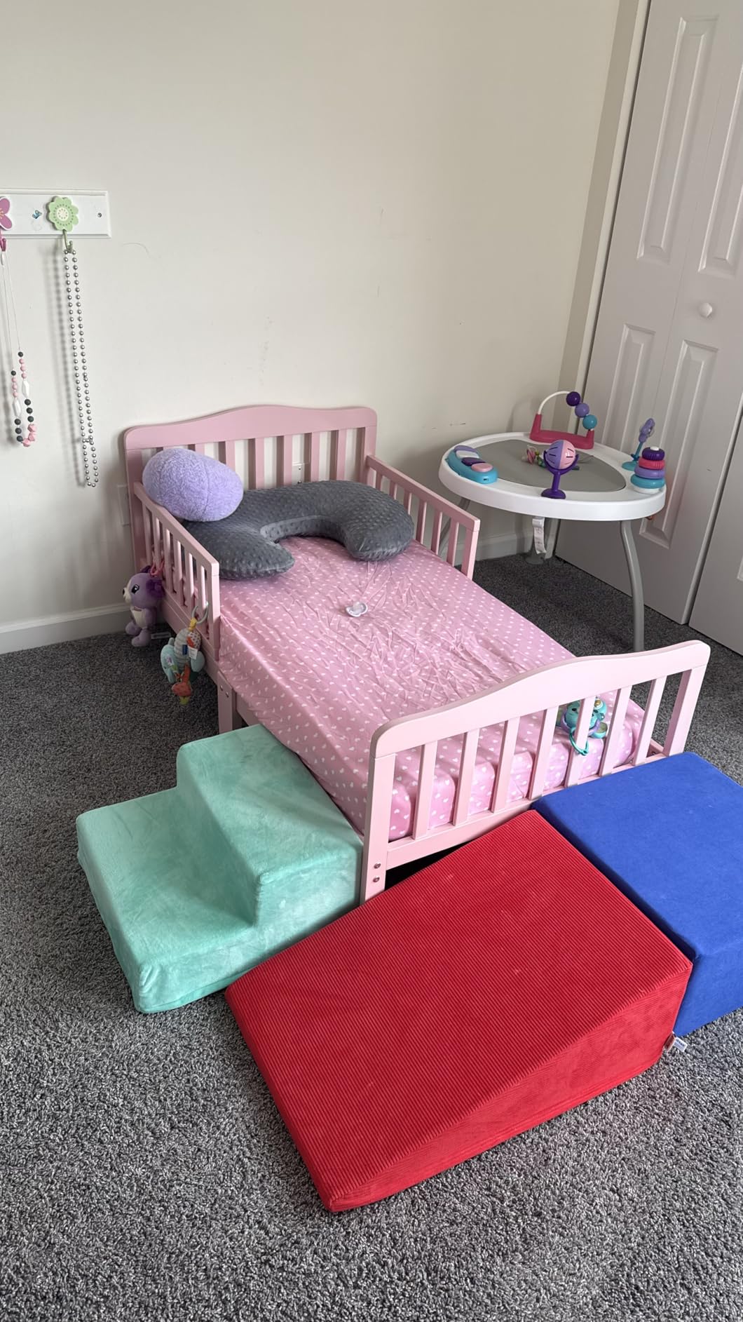 Dream On Me Classic Design Toddler Bed, Safety Rails, GREENGUARD Gold, Pink customer photo 1