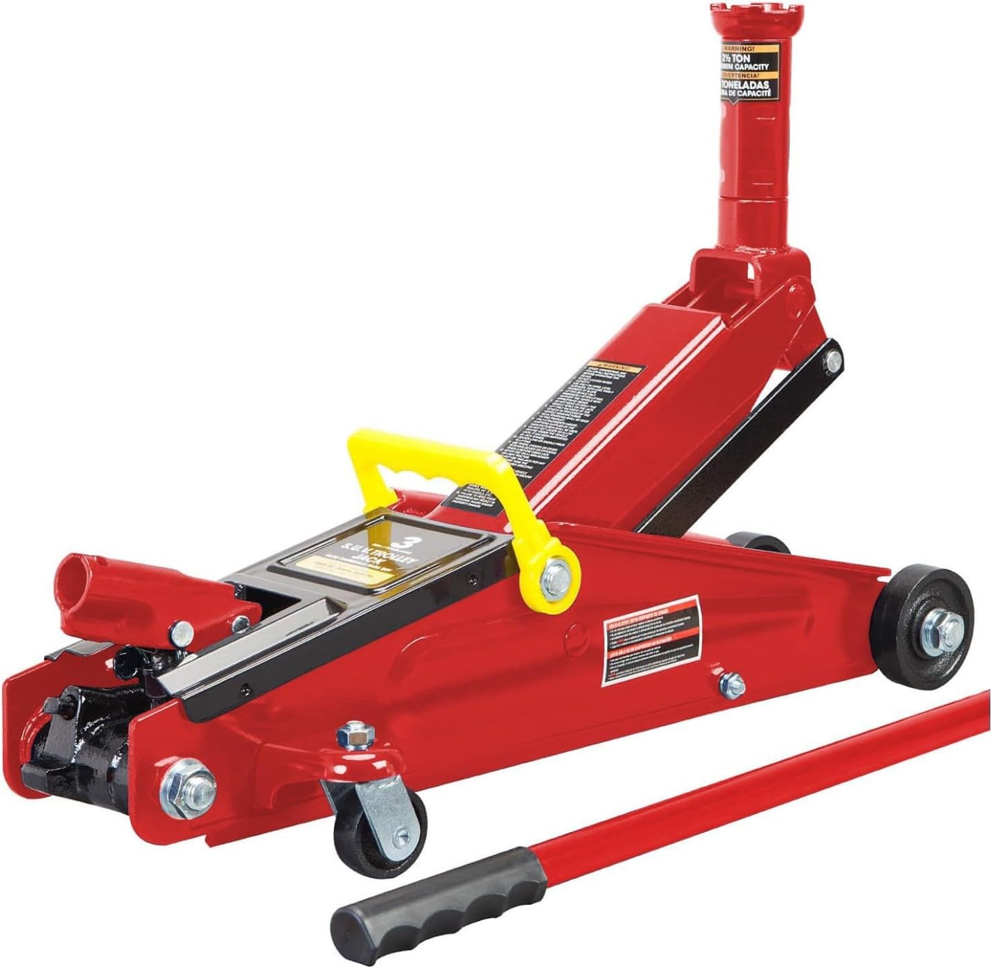 BIG RED T83006 Torin Hydraulic Trolley Service/Floor Jack with Extra Saddle: 3 Ton (6,000 lb) Capacity, Red customer photo 1