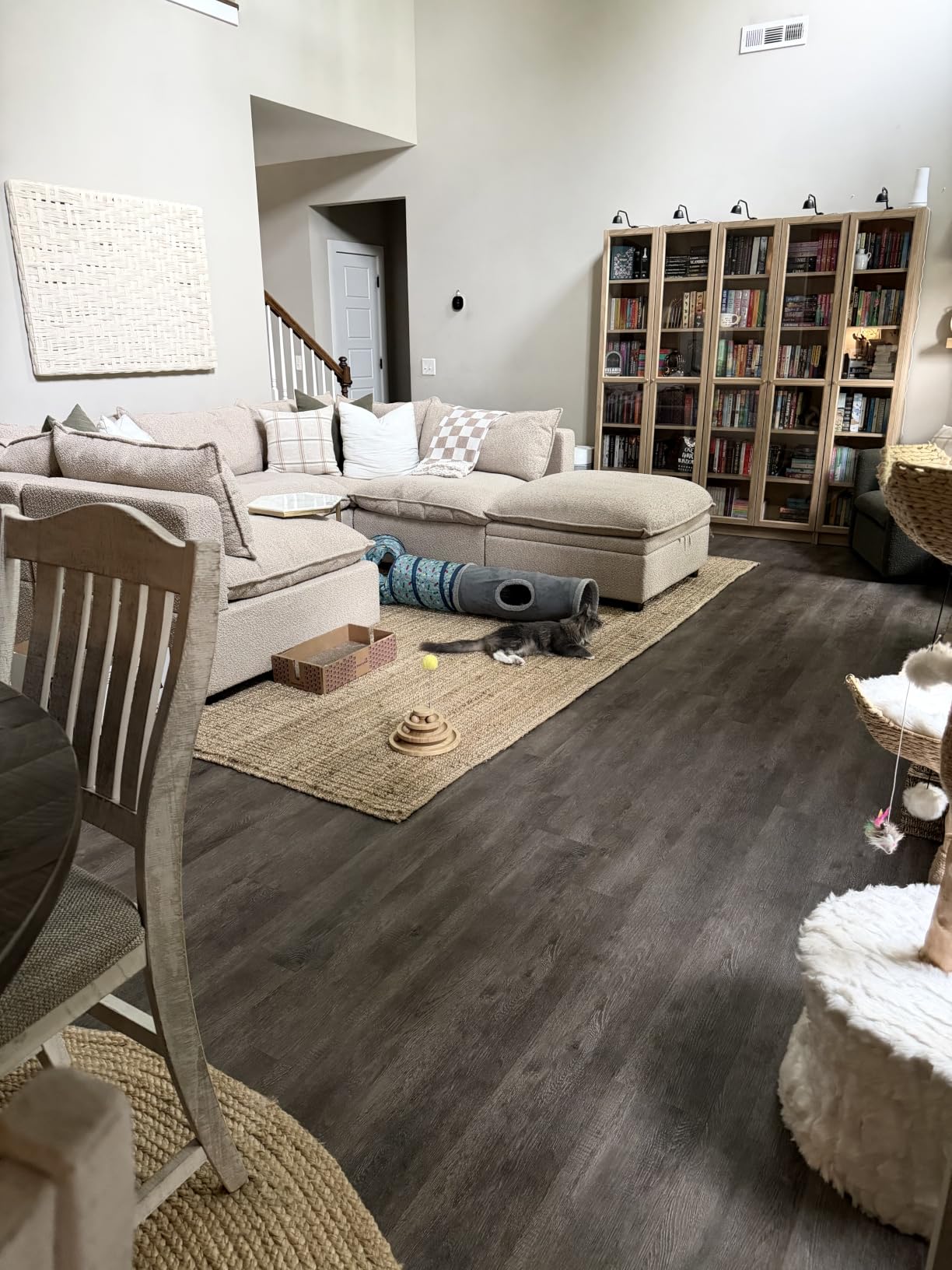 SAFAVIEH Area Rug 8x10 - Natural Fiber Collection - Large - Natural Brown, Handmade Jute, Farmhouse Style, Chunky Textured Thick Pile (NF447A) customer photo 2