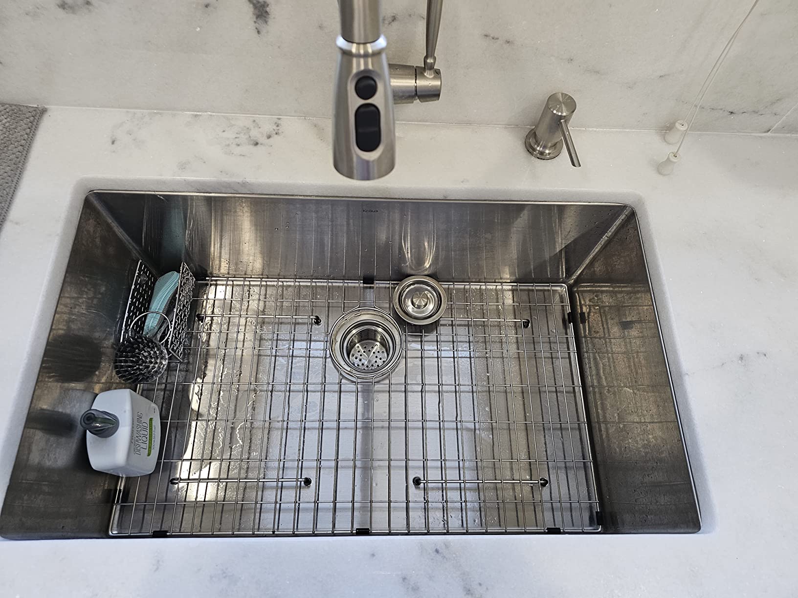 Kraus KHU100-32 Standart PRO 16 Gauge Undermount Single Bowl Stainless Steel Kitchen Sink, 32 Inch customer photo 1