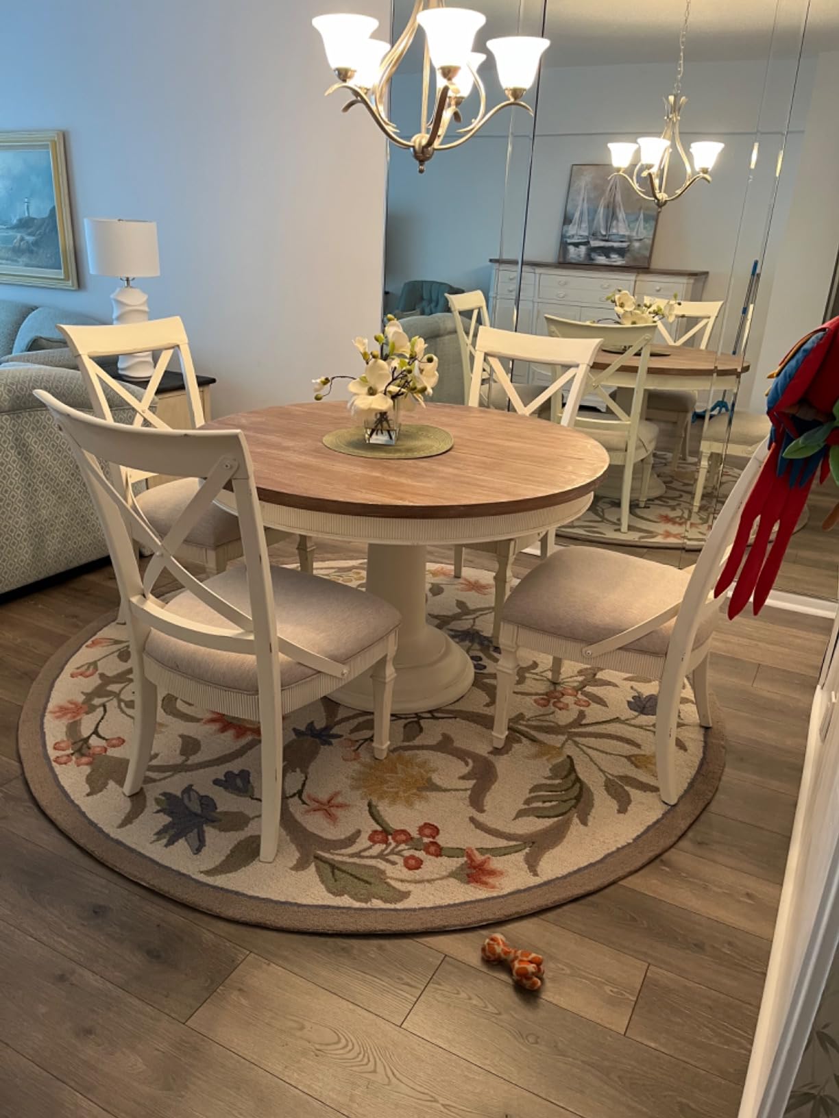 SAFAVIEH Chelsea Collection Area Rug - 9' x 12', Ivory, Hand-Hooked French Country Wool, Ideal for High Traffic Areas in Living Room, Bedroom (HK248A) customer photo 1