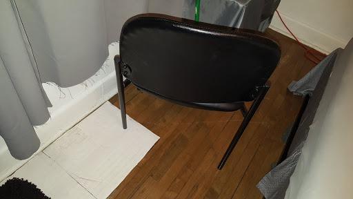 Flash Furniture Tania Comfort Vinyl Upholstered Stackable Side Reception Chair with Padded Seat customer photo 2