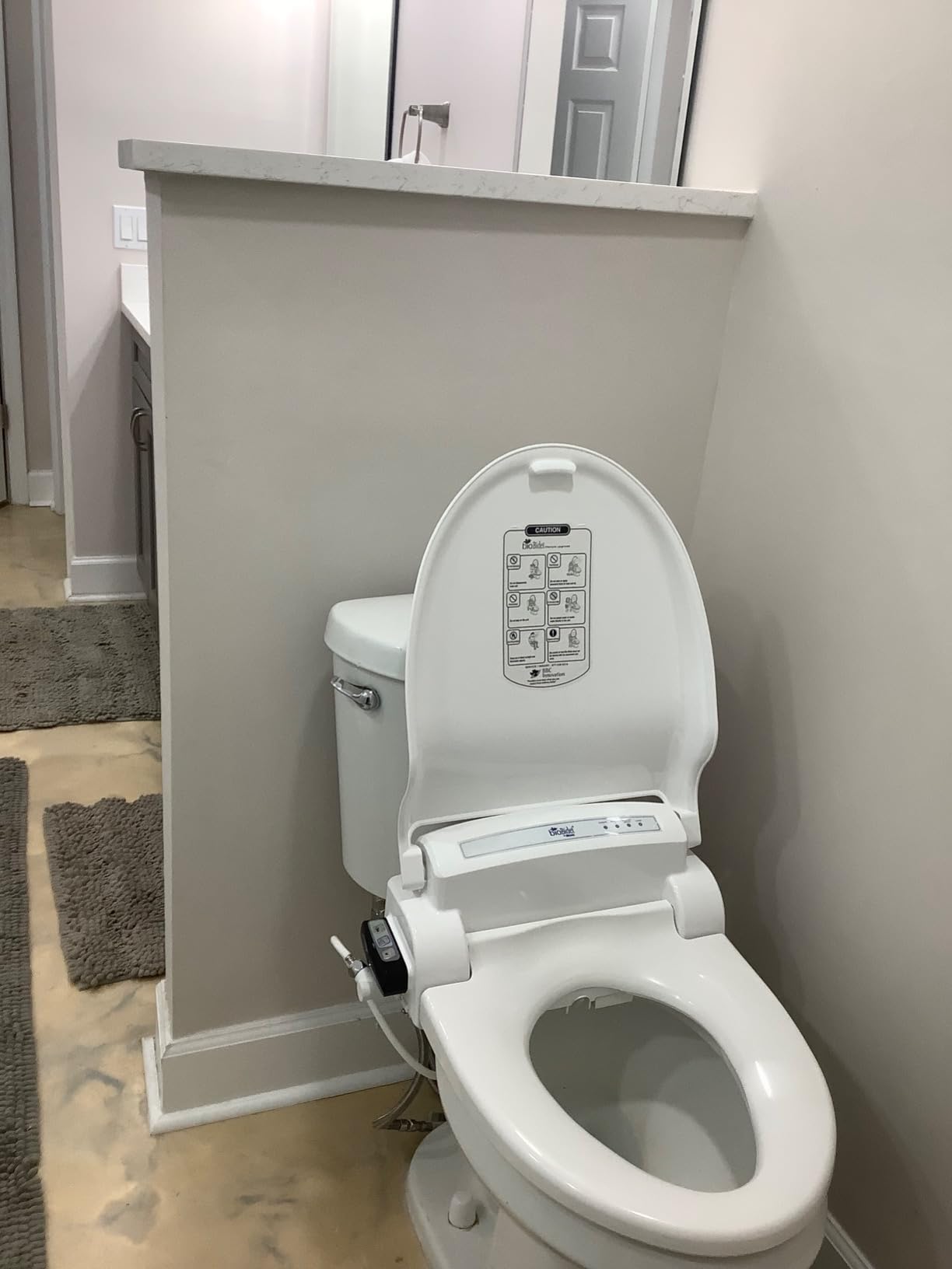 Bio Bidet Bliss BB1000 Electric Bidet Toilet Seat, Warm Water with Air Dryer, Heated Seat with Slow Close Lid, Remote Control, Elongated White customer photo 1