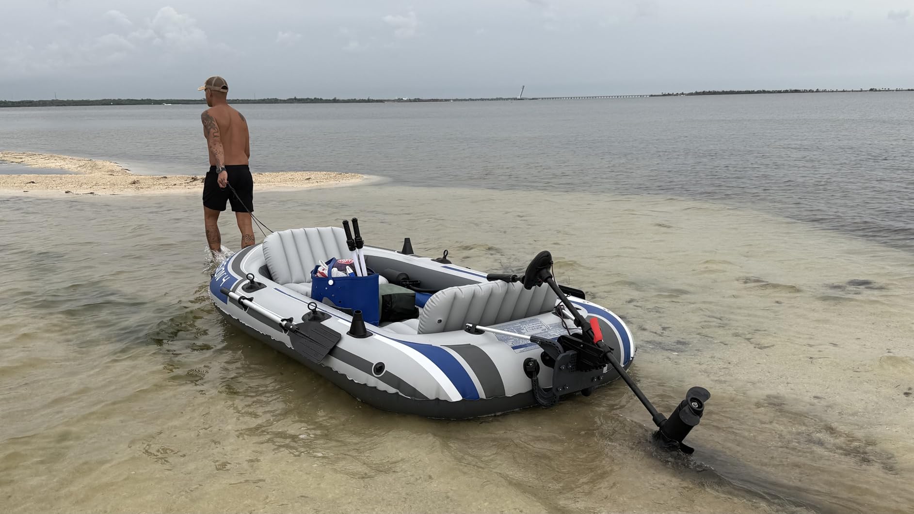 INTEX Transom Electric Trolling Motor for Inflatable Boat, 40lb Thrust | 68631E customer photo 1