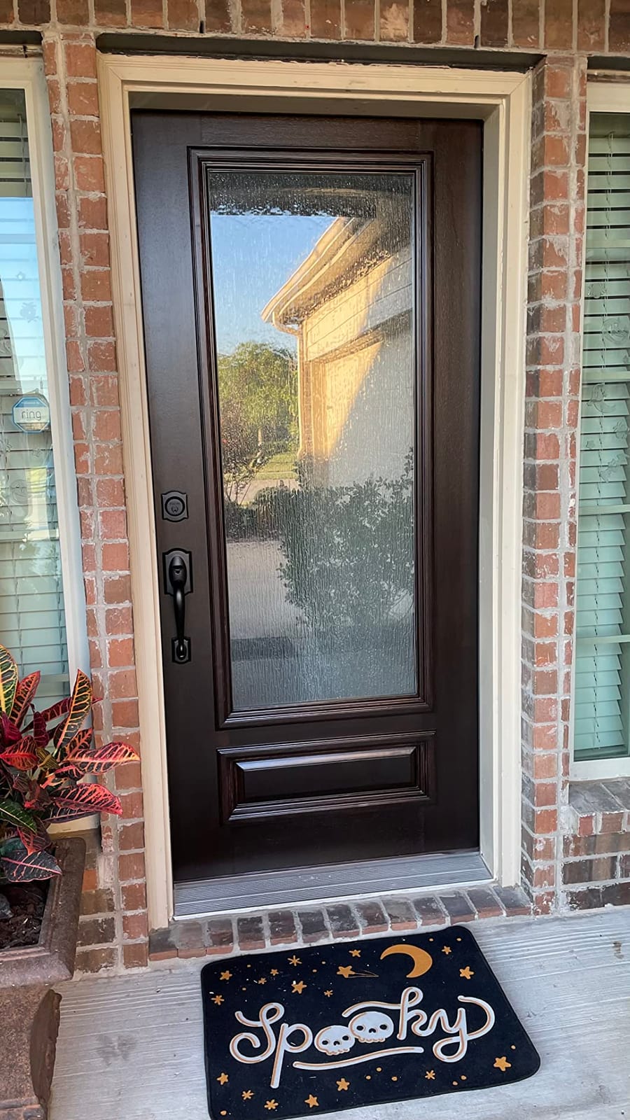 SCHLAGE Front Door Entry Handleset, Accent Lever, Satin Nickel | Exterior front door handleset with deadbolt & reversible interior lever, Easy install, Certified security/durability, 2 keys customer photo 1