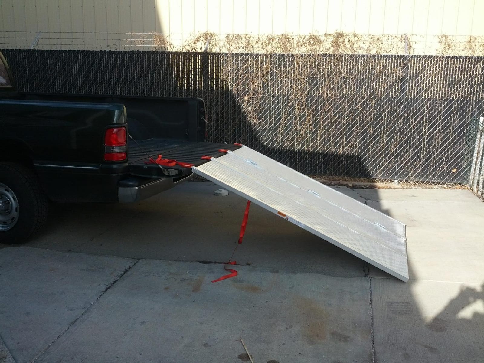 Black Widow 6ft 5in Aluminum Folding ATV Loading Ramp, 1500 lb Capacity | Heavy-Duty Ramp with Extra-Wide Punch Plate Surface for Loading ATVs, UTVs and Mowers into Trucks and Trailers customer photo 1