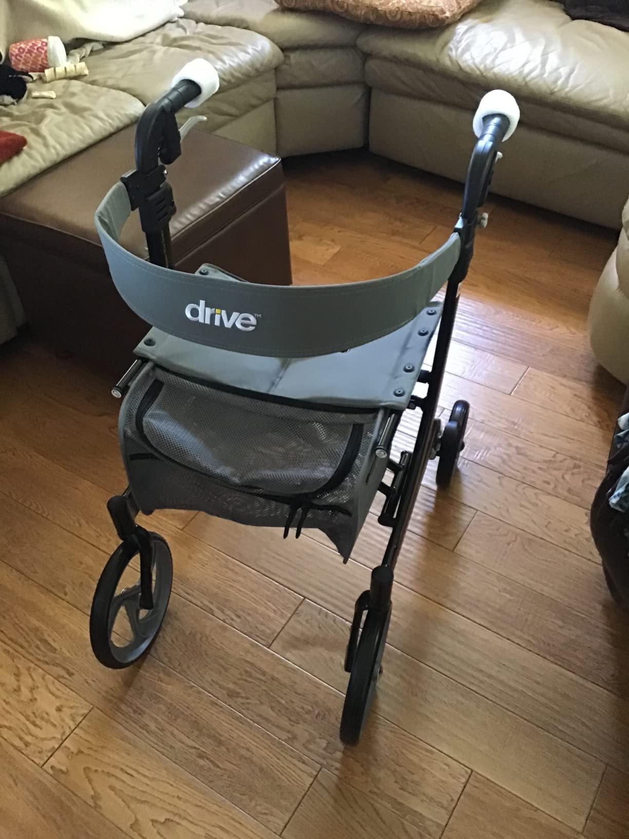 Drive Medical RTL10266BK Nitro Foldable Rollator Walker with Seat, Black, Foldable Rollator Walker with Seat at Standard Height for Comfortable, Convenient Everyday Mobility Use customer photo 1