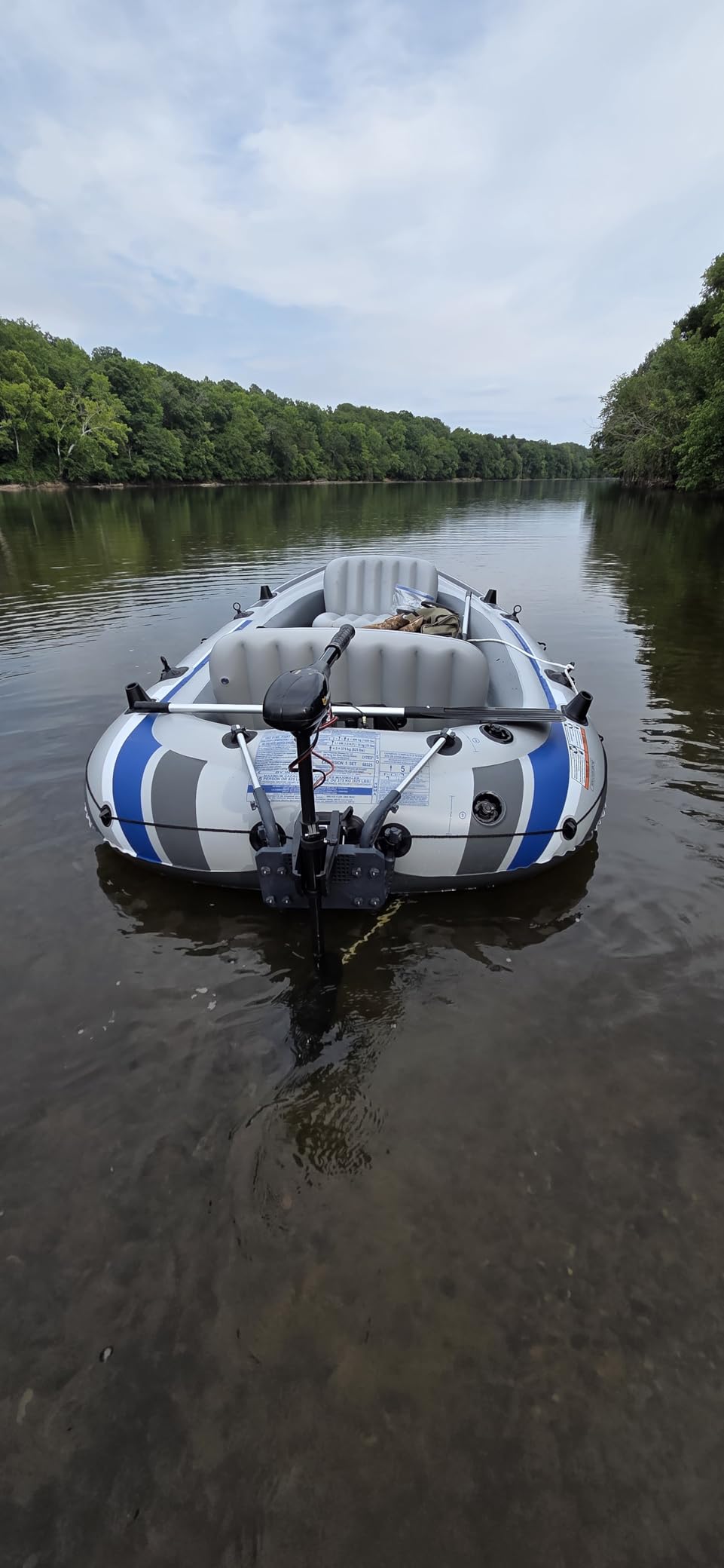 INTEX Excursion 5-Person Inflatable Fishing Boat River Raft Set with Oars | 68325EP - Portable Boat with Extra Wide Cockpit and High-Ouput Hand Pump, 12ft x 5ft 6in customer photo 2
