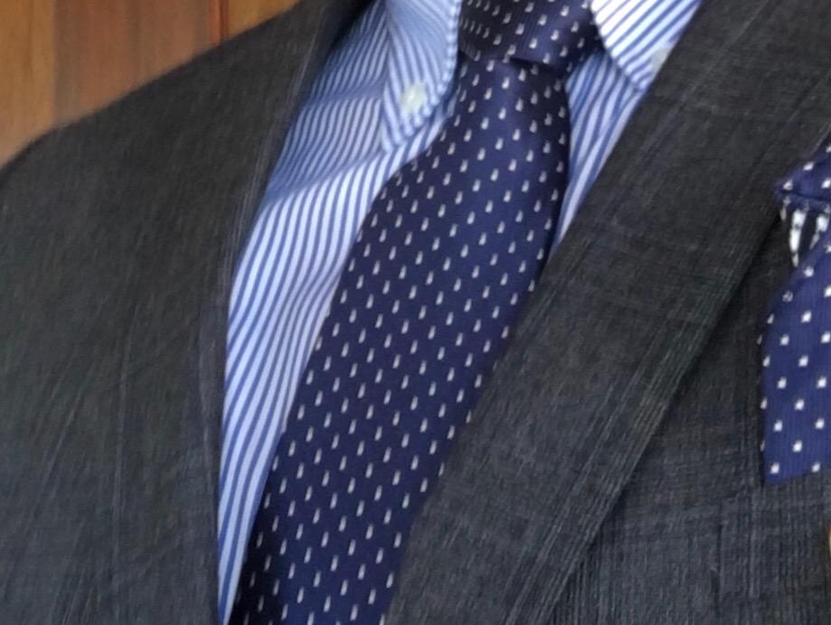 Men's Pinpoint Stripe customer photo 2