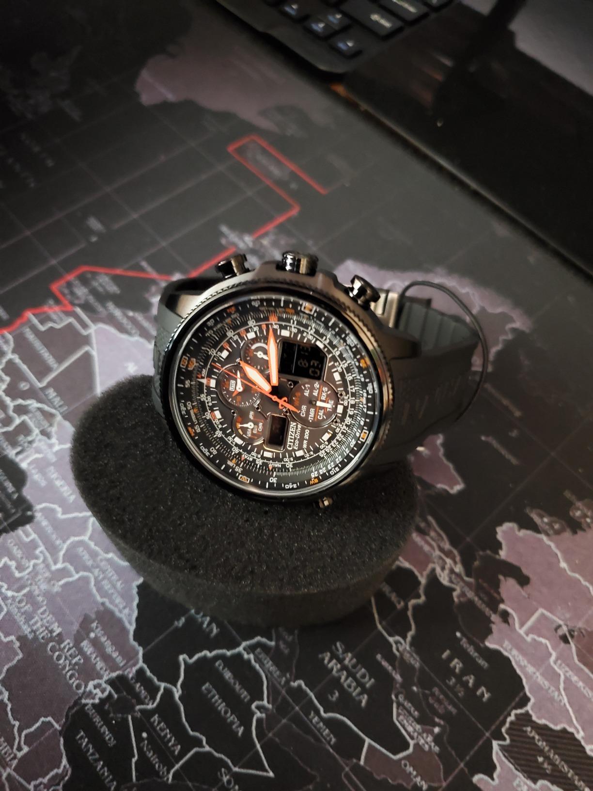 Citizen Men's Promaster Navihawk A-T Eco-Drive Pilot Watch, Atomic Timekeeping, Chronograph customer photo 2