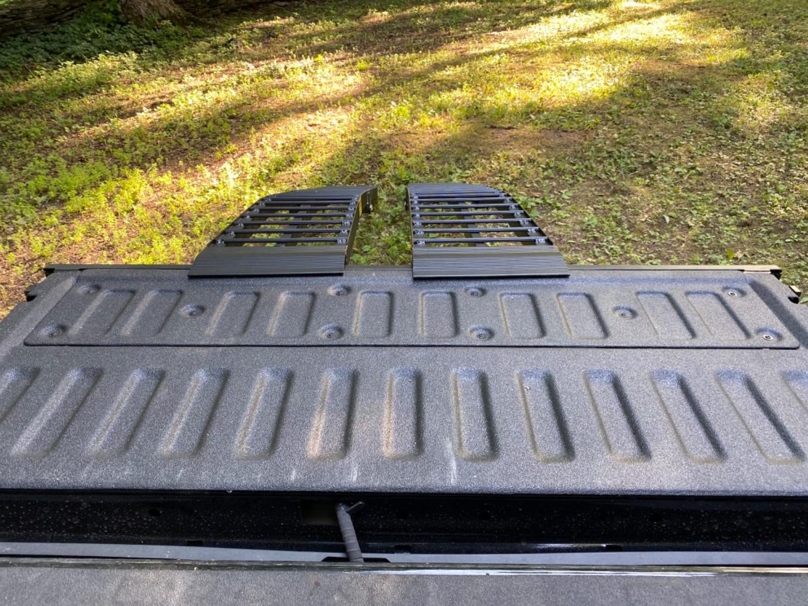 Titan Ramps Aluminum ATV Motorcycle Loading Ramps, 1,200 lb, 10 Ft, 2-Pack | Lightweight Foldable Ramps with Serrated Crossbars for Traction, Arched for Clearance, Safety Straps for Pickup Trucks customer photo 1