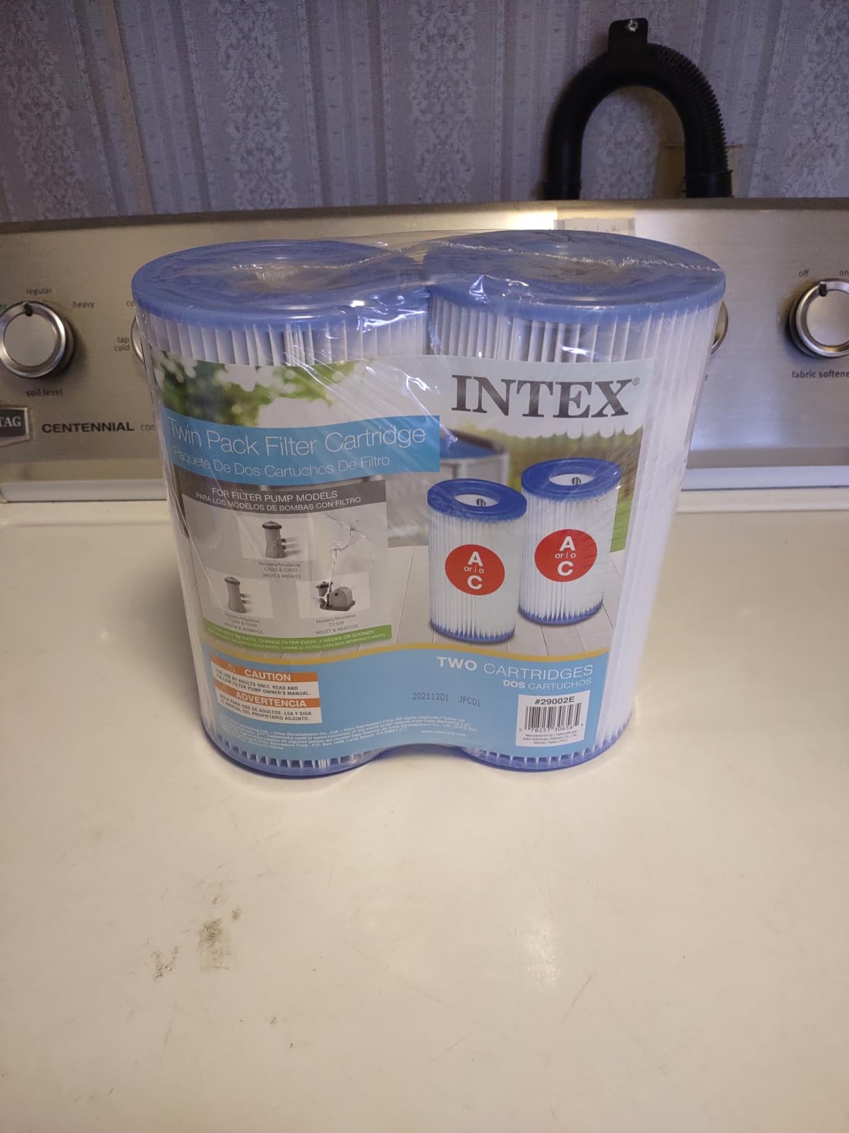 INTEX 29002E Type A Pool Filter Cartridge: for INTEX Filter Pumps – Easy-to-Clean – Dacron Paper – Efficient Filtration – Two Pack customer photo 2