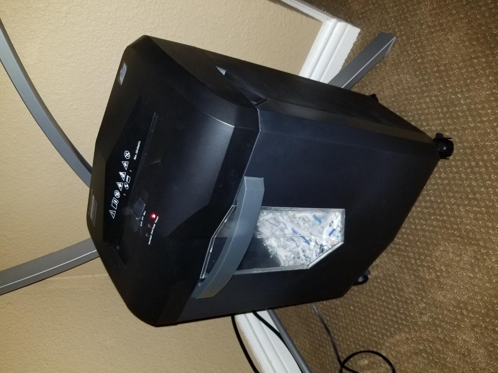 Bonsaii 18-Sheet Cross-Cut 60-Min Run Heavy Duty Paper Shredder | Anti-Jam, P-4 Security Level, 62dB Ultra-quiet, 6-Gal Bin with Casters, Shreds Credit Cards & Staples C149-C customer photo 2
