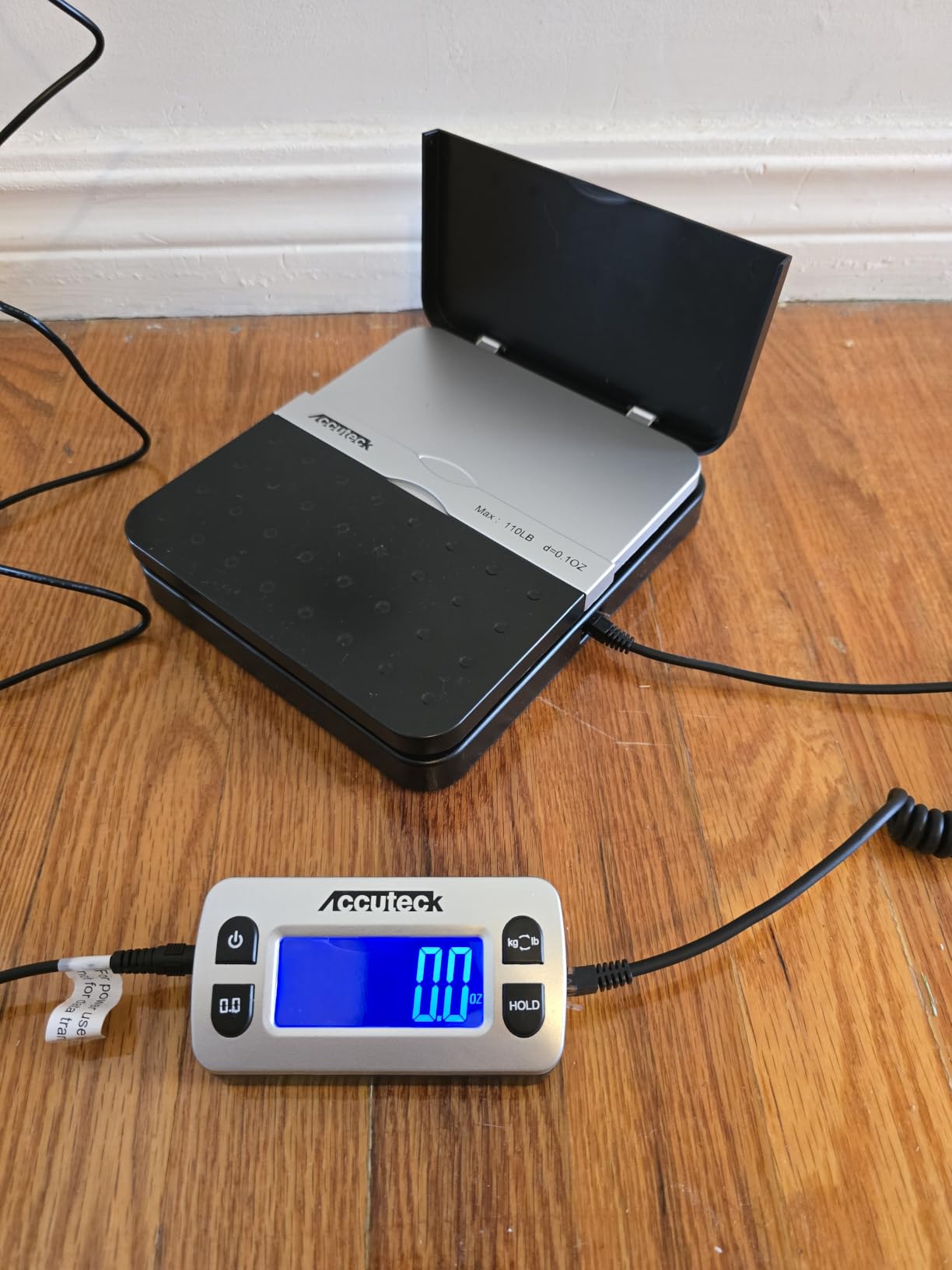 ACCUTECK 8580 High Capacity 110 Lbs High Accuracy 0.1OZ Digital Postal Scale with Remote Display, Batteries and USB Cable and AC Adapter Included customer photo 2