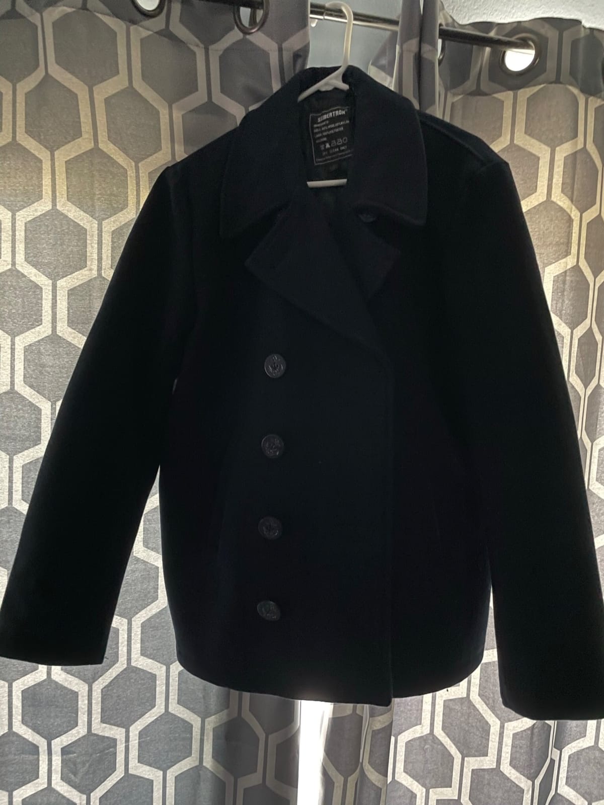 Seibertron Men's Woolen Coat US Navy Type 80% Wool USN Pea Coat customer photo 2