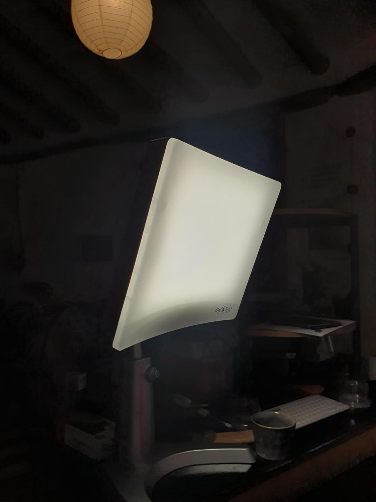 Carex Day-Light Classic Plus Sunlight Therapy Lamp - 10000 LUX Therapy Lamp at 12 Inches, LED Bright White Light with Adjustable Height and Brightness Levels for Mood, White customer photo 1