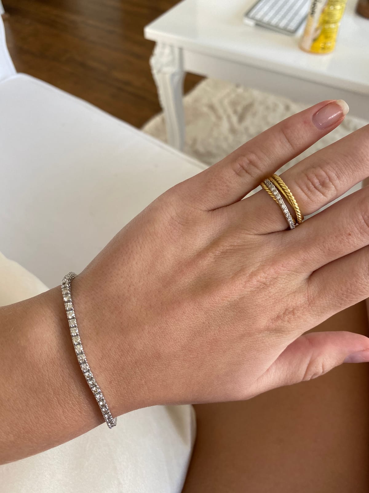 Houston Diamond District 3 to 22 Carat Mined Natural Diamond Tennis Bracelet 4 Prong Value Plus Collection customer photo 2