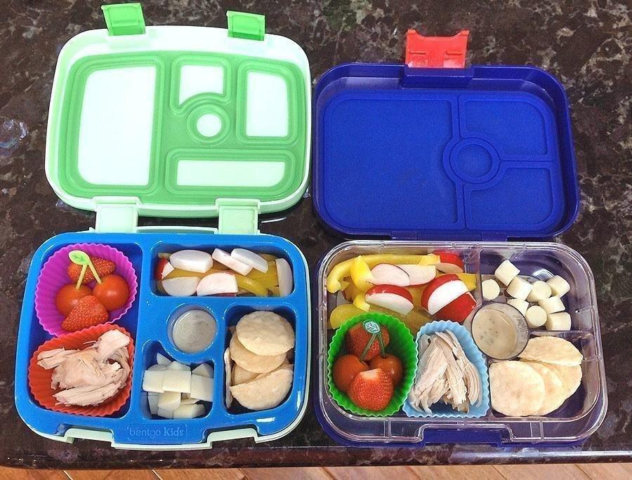 Bentgo Kids Bento-Style 5-Compartment Leak-Proof Lunch Box | Ideal Portion Sizes for Ages 3-7, Durable, Drop-Proof, Dishwasher Safe, PFAS & BPA-Free Materials (Blue) customer photo 2