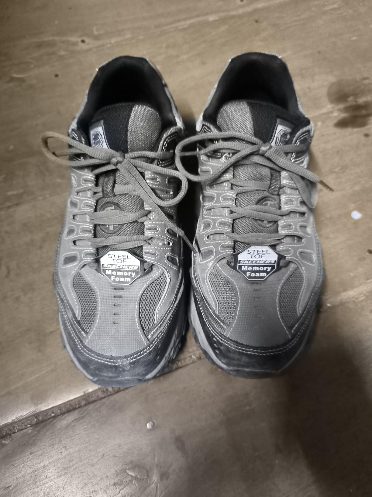 Skechers Men's Cankton Steel Toe Construction Shoe - Electrical Hazard Rated, Memory Foam customer photo 2