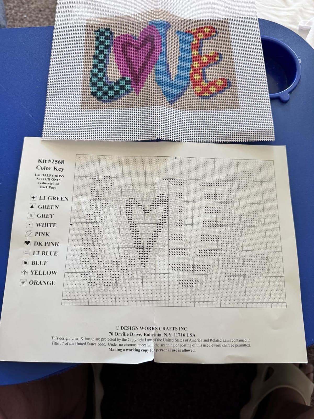 Love Needlepoint Kit customer photo 2
