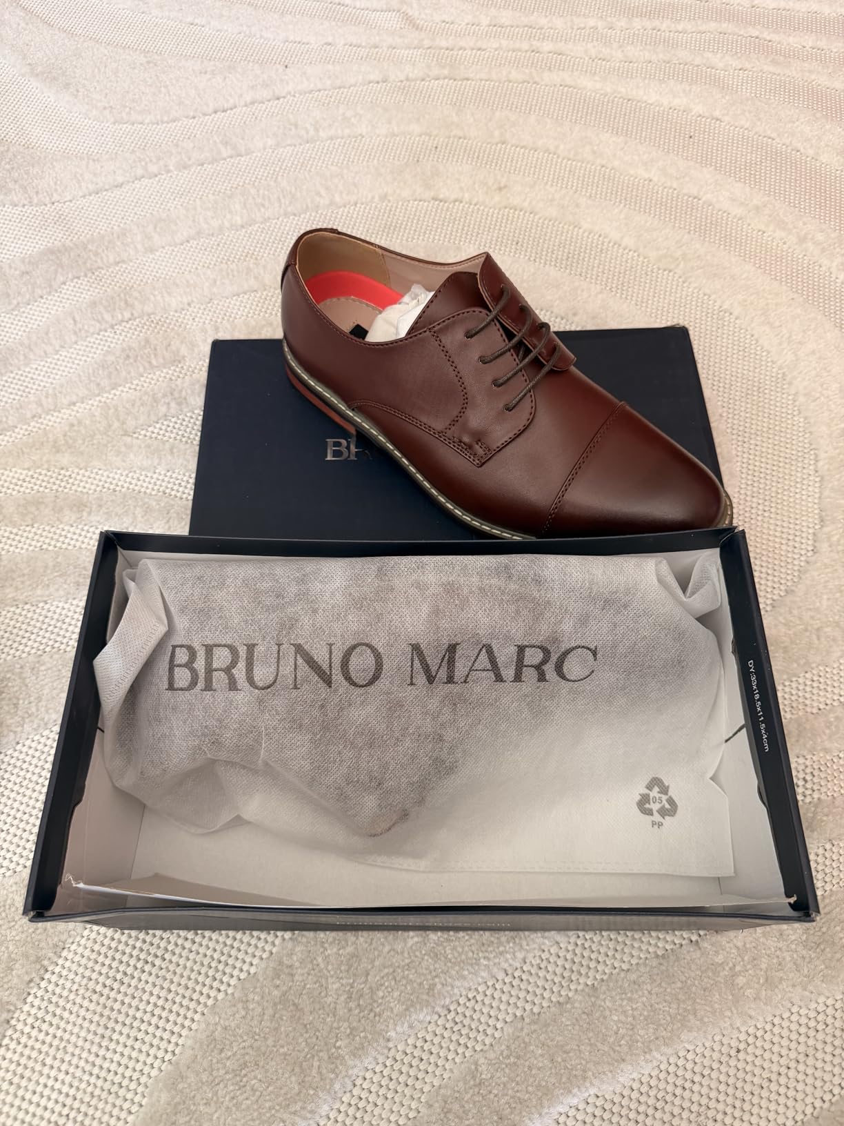Bruno Marc Moda Italy Prince Men's Classic Modern Oxford Lace Dress Shoes customer photo 1