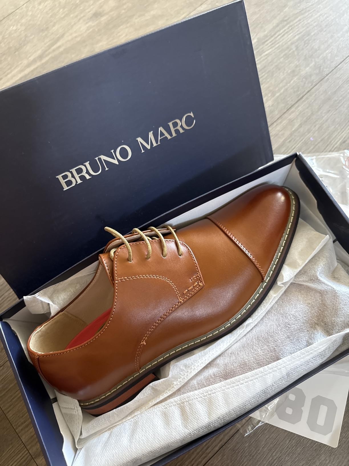 Bruno Marc Moda Italy Prince Men's Classic Modern Oxford Lace Dress Shoes customer photo 2